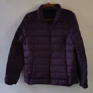 Eddie Bauer lightweight puffer jacket, purple, size TL